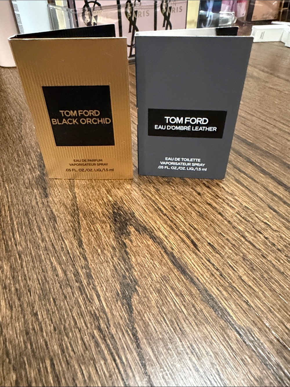 Set of Tom Ford samples- Black Orchid & Eau Dombre Leather